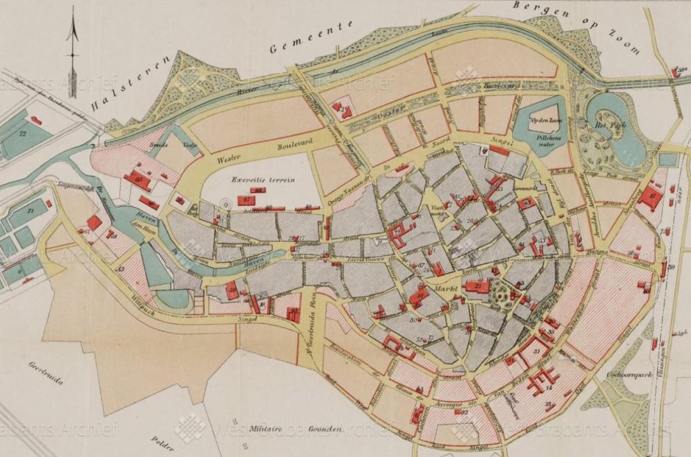 Het stratenpatroon in ontwikkeling